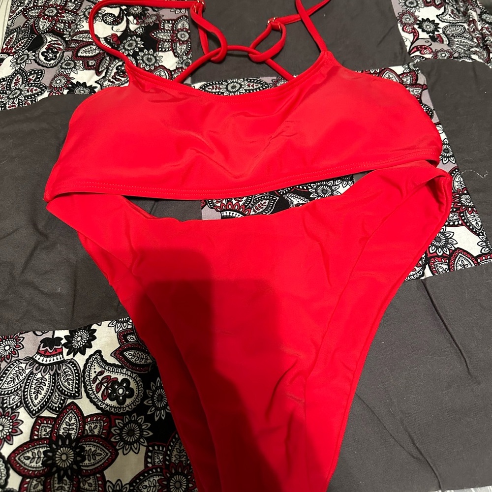 SHEIN red bikini